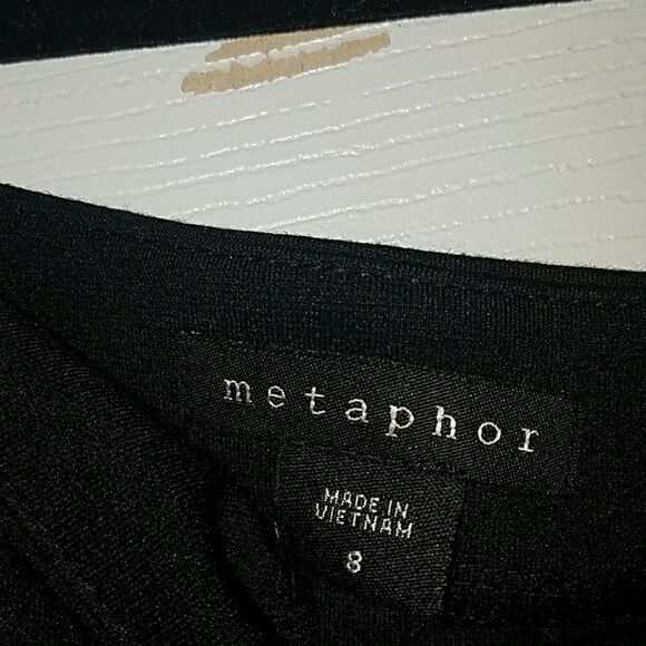 Metaphor black mini skirt Sz 8 Excellent condition - Picture 3 of 4
